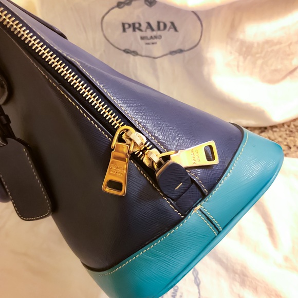 Prada Saffiano Lux bauletto Dome Tote Bag BL847B - Picture 5 of 6